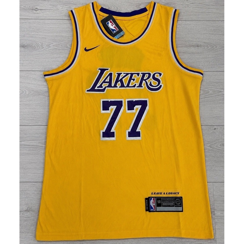 LA Lakers Luca Doncic #77 Swingman Jersey Size 50/L